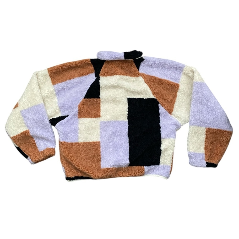 FREE PEOPLE Hit The Slopes Printed Fleece Jacket - Pink Size Small NWOT - Picture 3 of 4